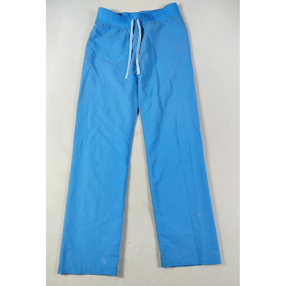 FIGS Scrub Pants Womens XS Blue Technical Collection Drawstring Nurse Medical